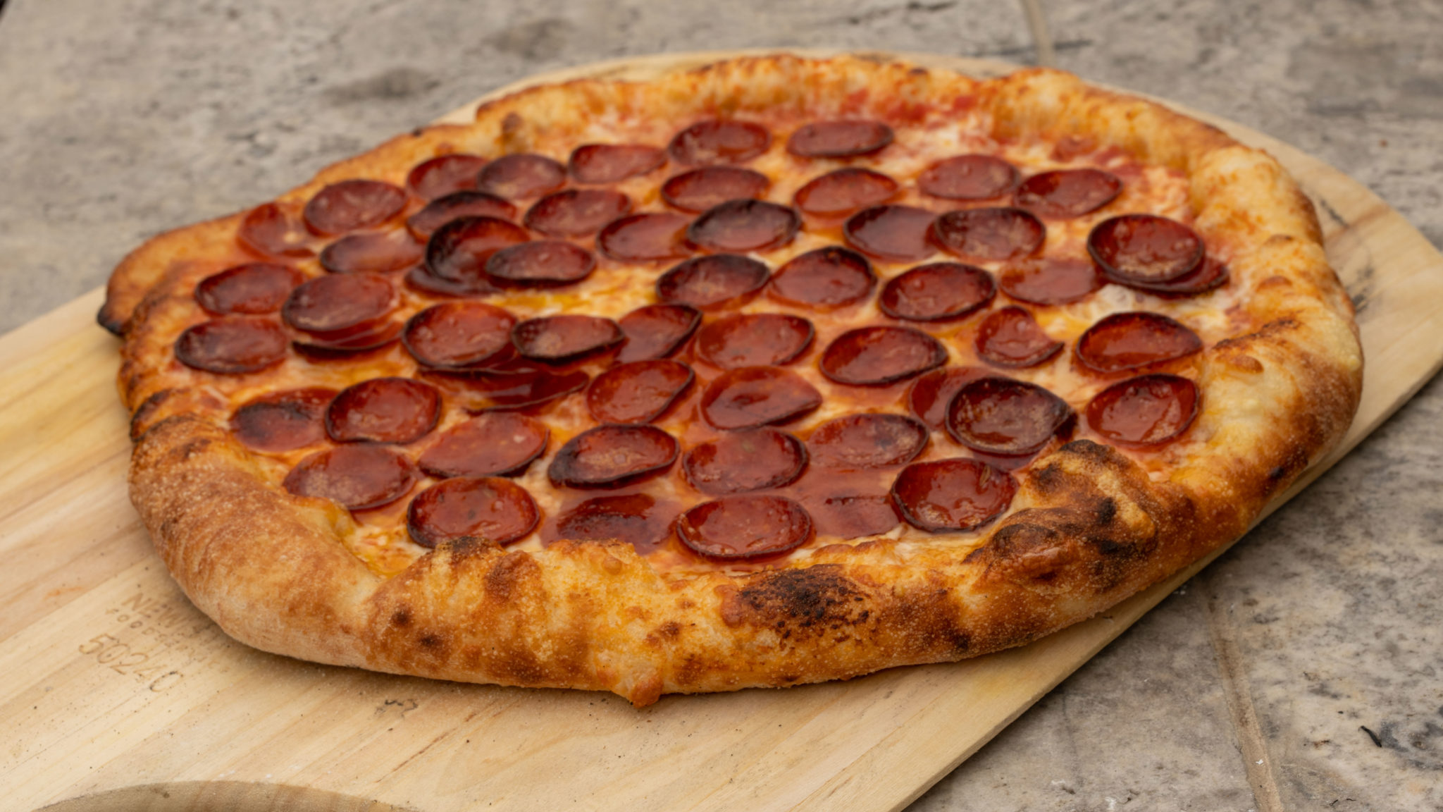 Wood-Fired Pepperoni Pizza