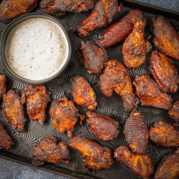 Smoked chicken wings.