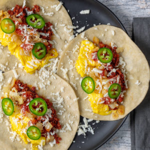 Chorizo Breakfast Tacos