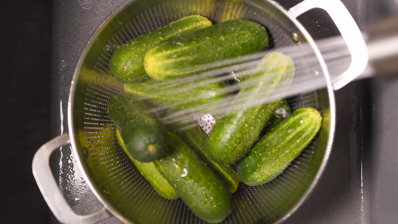 Wash the Cucumbers Thoroughly