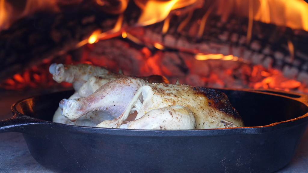 Cornish Hens in a Wood Fired Oven