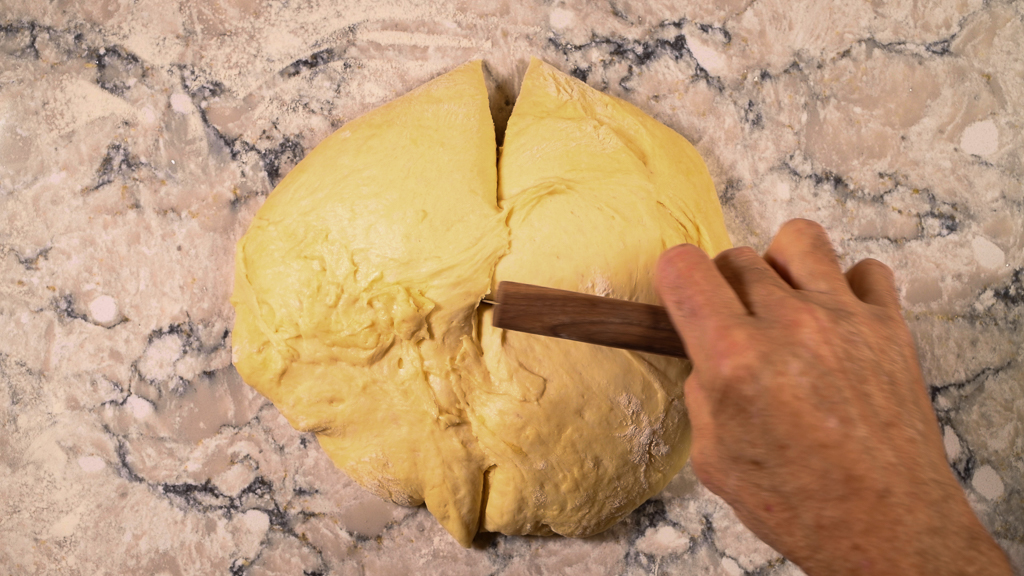 Cutting Brioche Dough