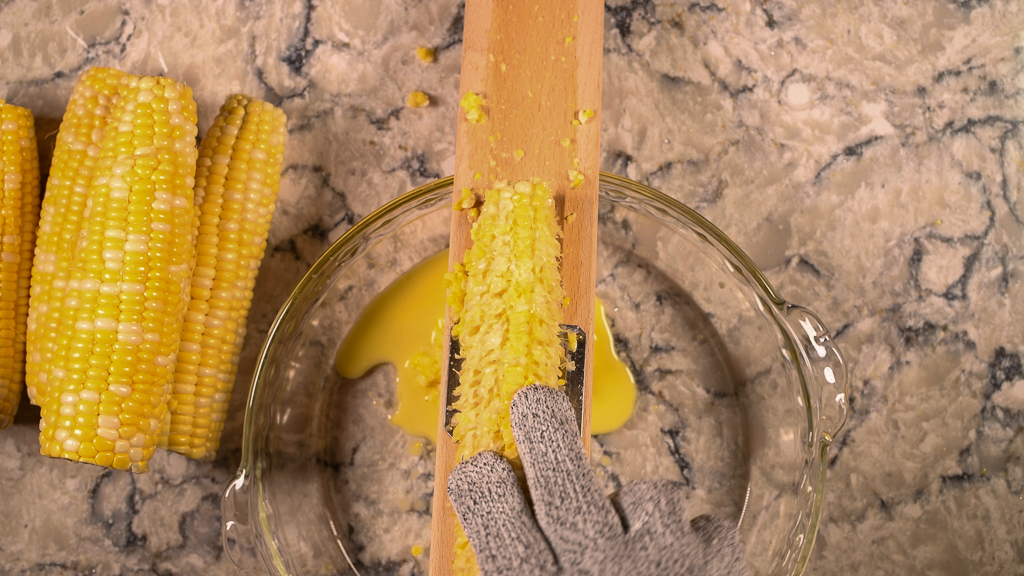 Creaming Corn on the Cob