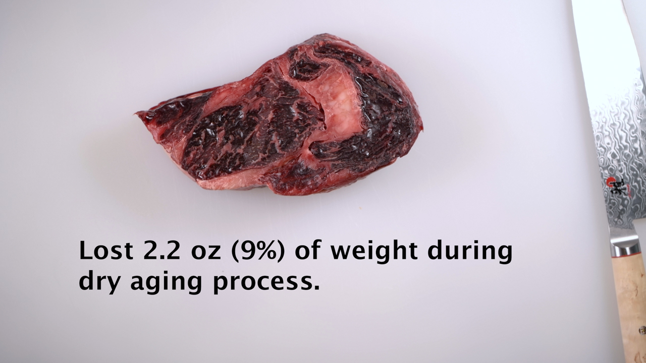 Lost 9% of Weight During Dry Aging Process