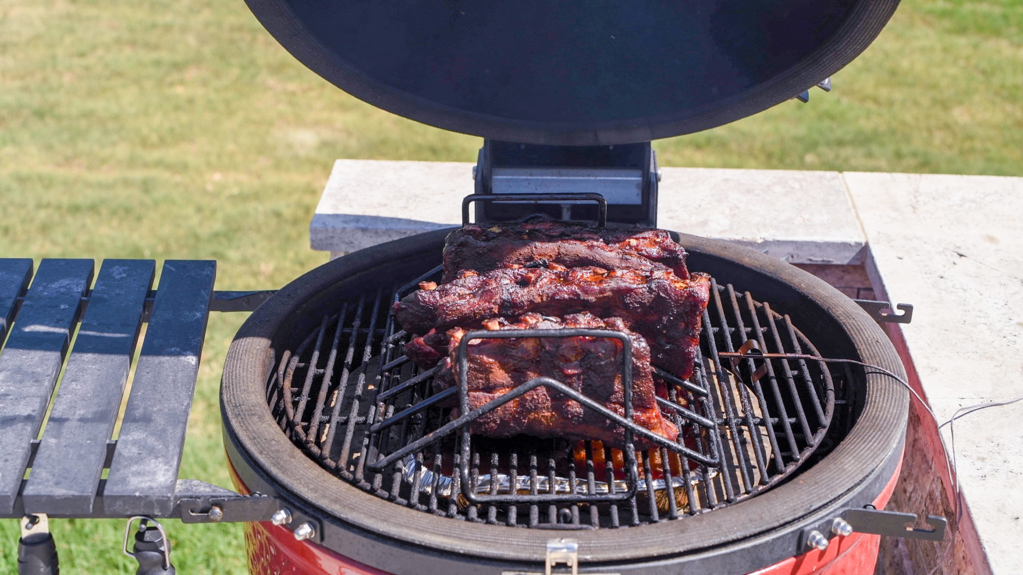 Load the Baby Back Ribs into Your Smoker.