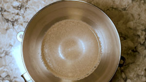 Add the Yeast to the Warm Salted Water and Let it Hydrate