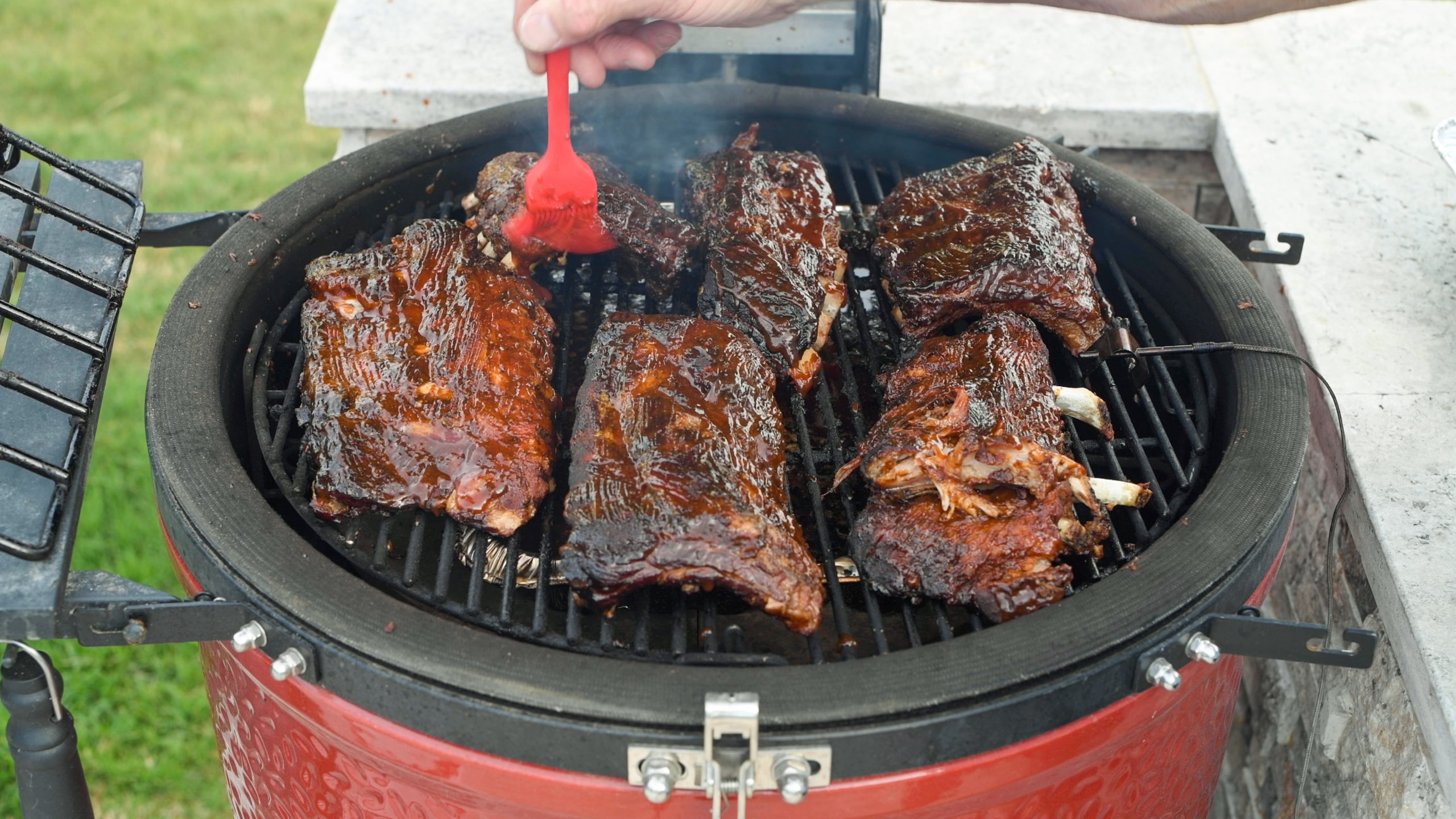 Brush the Baby Back Ribs with Sauce