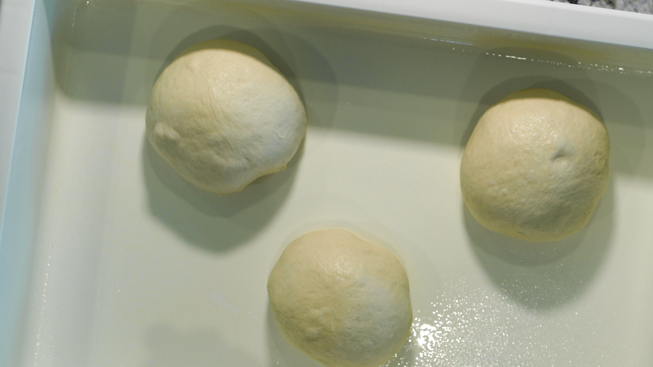 Cover and Refrigerate Pizza Dough Overnight