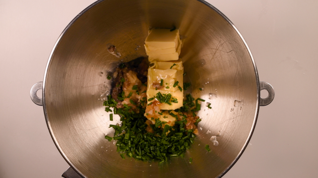 Mix the Ingredients for the Bone Marrow Butter