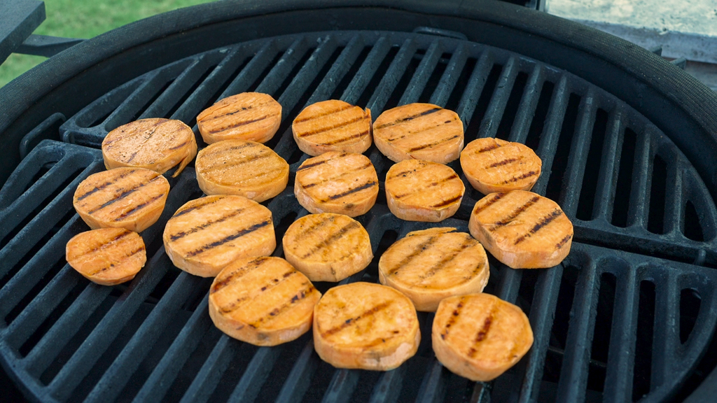Sweet Potatoes on Grill