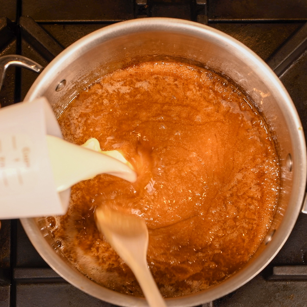 Stir in heavy cream.