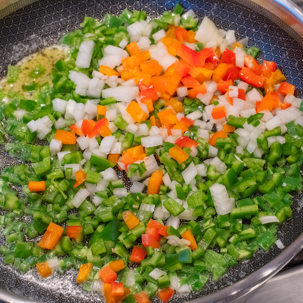 Sauté vegetables until tender.