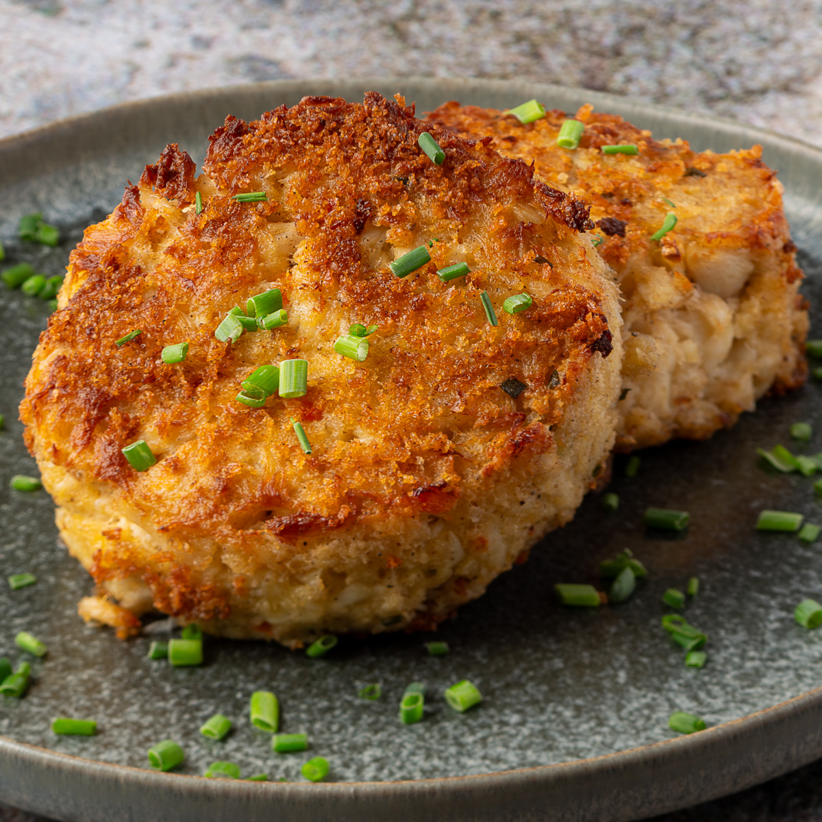 Crab cakes.