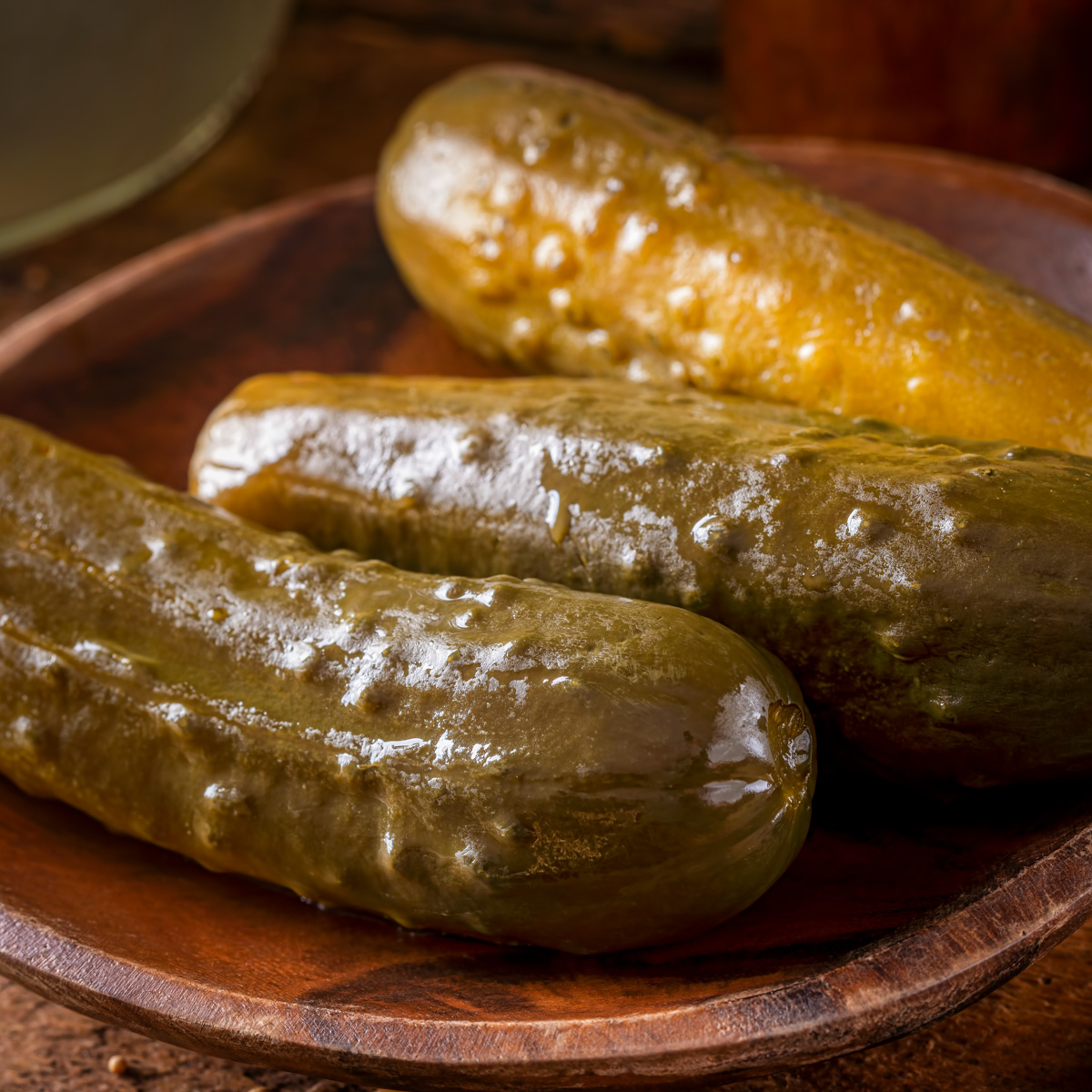 Dill pickles.