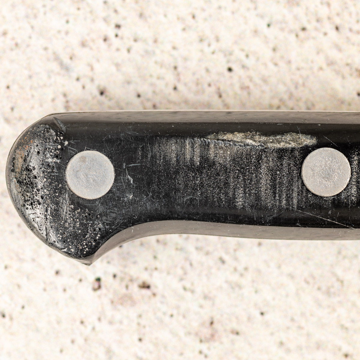 Dishwasher damage on German paring knife.
