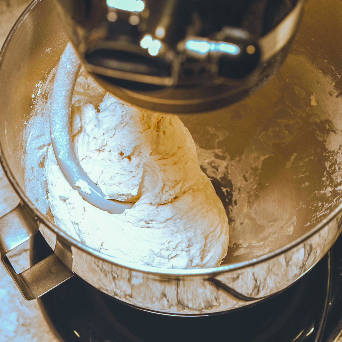 Use a stand mixer and dough hook to make the dough.