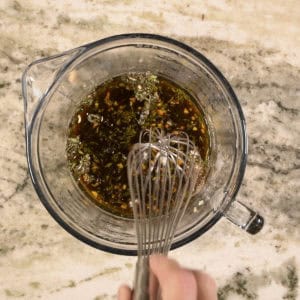 Mix the marinade ingredients.